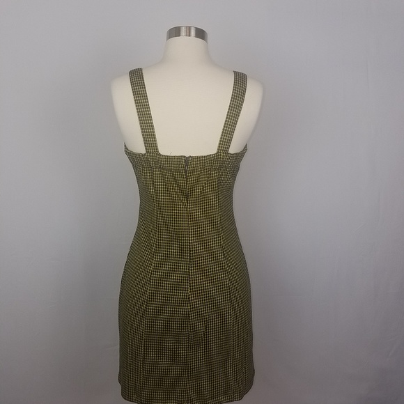 5/$30 HOOK EYE PLAID MINI DRESS - Picture 3 of 8